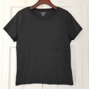 J. Crew Slim‎ Fit Pima Cotton T-Shirt Size Medium Black NWOT $45 BY407